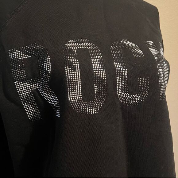 ZADIG & VOLTAIRE Cotton CAMO ROCK STRASS SWEATSHIRT Black Small MSRP $198 - Picture 3 of 8